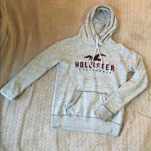 Hooded sweatshirt.